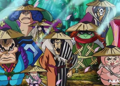 Inilah Urutan 9 Anggota Sarung Pedang Merah Terkuat di One Piece