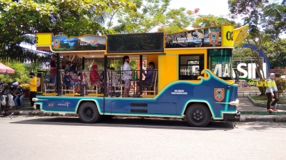 Serunya Keliling Kota Banjarmasin dengan Bus Bajajalanan