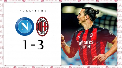 Berkat Ibrahimovic, Milan Taklukkan Napoli dan Kokoh di Puncak Klasemen Serie A