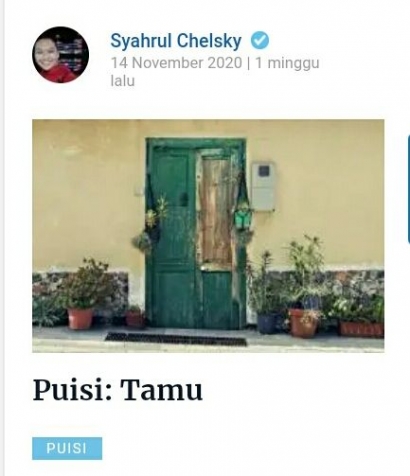 Mengupas Puisi "Tamu" Karya Syahrul Chelsky