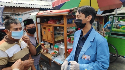 Inilah KegiatanMahasiswa STMIK Nusa Mandiri Melaksanakan KKN di Pasar Jambul