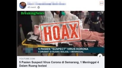 5 Pasien Suspect Virus Covid-19 di Semarang, 1 Meninggal 4 Isolasi (Hoaks)