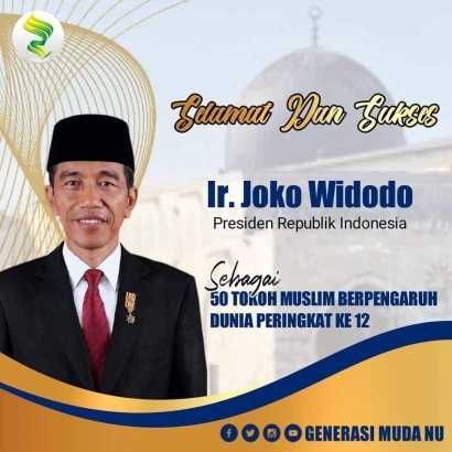 Presiden Jokowi Dan 3 Tokoh NU Muslim Berpengaruh 2021
