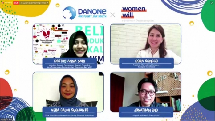 Danone dan Google Indonesia Bantu Para Perempuan Pelaku UMKM Perkuat Bisnis Digital