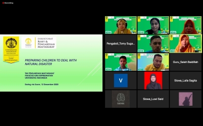 Tim Aksi UI untuk Negeri Melakukan Pengenalan Bencana kepada Anak dan Remaja di Pulau Tidung