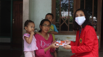 KKN Online Di Masa Pandemi Mahasiswa Untag Surabaya Melakukan Pengabdian Masyarakat Di Kampung Wonorejo RT 01 RW 04 Kabupaten Lamongan