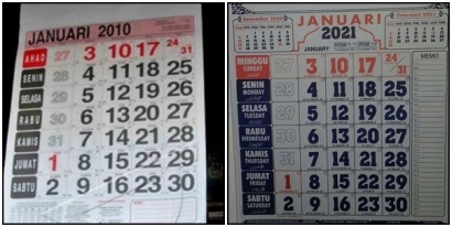 Kalender 2021 Identik dengan 2010, 1999, 1993, Bahkan di Bawah 1971