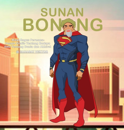 Sunan Bonang Cosplayer Supermen 1978