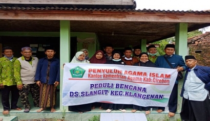 Aksi Peduli Bencana Penyuluh Agama Islam Kemenag Kabupaten Cirebon