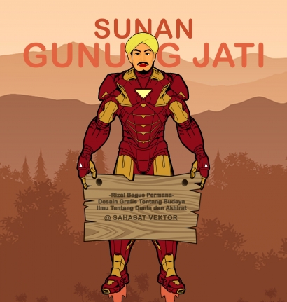 Sunan Gunung Jati Cosplayer Iron Man