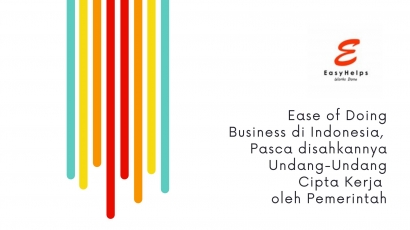 Ease of Doing Business di Indonesia, Pasca Disahkannya Undang-Undang Cipta Kerja oleh Pemerintah