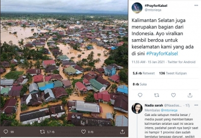 "Kalimantan Selatan Juga Bagian dari Indonesia", Sisi Lain Banjir Besar Kalimantan Selatan di Awal 2021