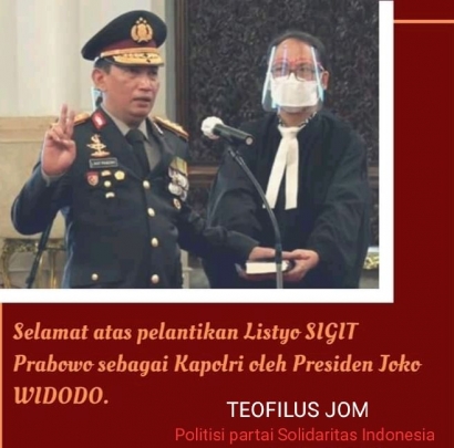 Menerima Berkat dari Tuhan Yesus: Selamat Atas Pelantikan Listyo Sigit Prabowo sebagai Kapolri oleh Presiden Jokowi Widodo