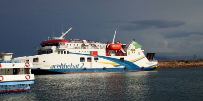 Menanti Kapal Ferry KMP Aceh Hebat 2 Berlayar  ke Pulau Weh Sabang