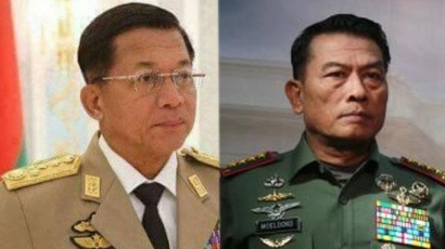 Siapa Sosok Jendral Myanmar dan Jendral Indonesia di Pusaran Kudeta?