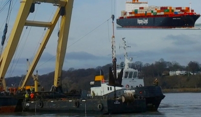 Kapal kontainer Hapag Lloyd Kehilangan Salah Satu Jangkarnya
