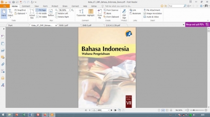 Telaah Isi Buku Teks Bahasa Indonesia Wahana Pengetahuan SMP/MTs Kelas VII Kurikulum 2013