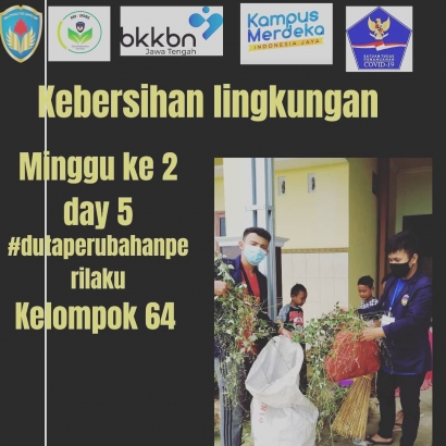 Minggu ke-2 KKN UPGRIS Semarang: Sosialisasi Kebersihan Lingkungan dengan Masyarakat pada Masa Pandemi