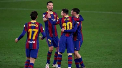 Berangkat dari Bangku Cadangan, Lionel Messi Bawa Barcelona Raih 3 Poin