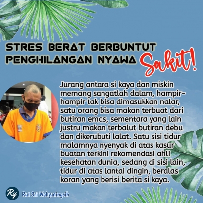 Stres Berat Berbuntut Penghilangan Nyawa, Sakit!