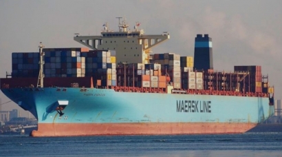 Maersk Eindhoven Kehilangan Kontainer di Laut Pasifik