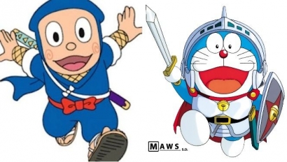 Persamaan Anime "Ninja Hatorri" dan "Doraemon" yang Sangat Legendaris
