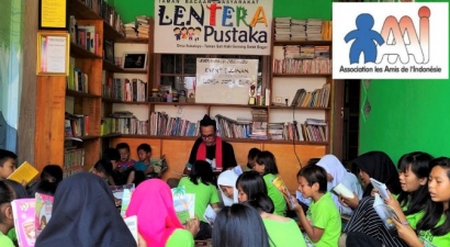 AAI Prancis Bantu Pendidikan Nonformal TBM Lentera Pustaka Bogor