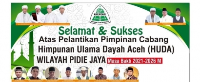 Hari Ini, Delapan Pengurus Cabang HUDA Se-Kabupaten Pidie Jaya Dilantik