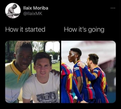 Ilaix Moriba, dari Foto Bareng hingga Kolaborasi untuk Gol Kemenangan Barcelona