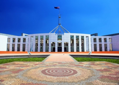 Parliament House Canberra, Lewat Berbagai Seni Suku Aborigin dan Keberadaan Benua Australia