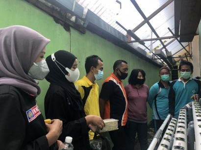 PMM 47 UMM Lakukan Sosialisasi Perawatan Tanaman Hidroponik kepada Guru dan Karyawan SD Negeri Blimbing 1 Kota Malang
