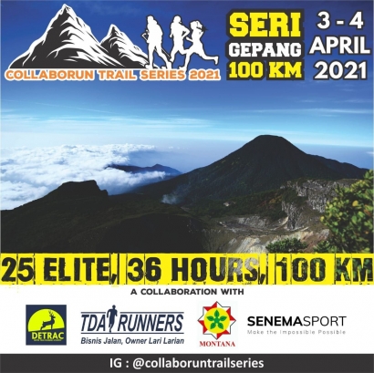 CollaboRun Trail Series Gepang 100K Mengangkat Brand Lokal