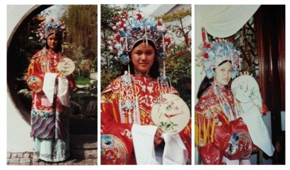 Aku Didandani sebagai Putri Dinasti Ming di Chinese Garden Darling Harbour