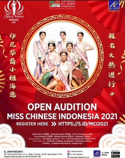 Miss Chinese Indonesia 2021 Dibuka!