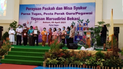 Purna Tugas Guru/Pegawai Yayasan Marsudirini Bekasi, Teladan Semangat dan Pengabdian