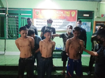Tim Patmor Cobra Kodim 1408/BS Amankan 3 Pemuda DPO Pelaku Begal di Sudiang Raya