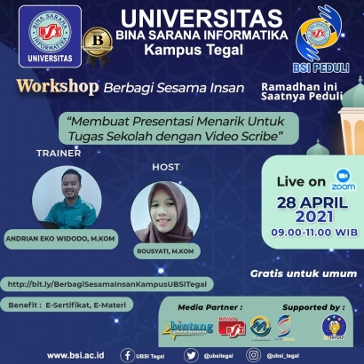 UBSI Kampus Tegal Gelar Workshop Gratis Saat Ramadhan