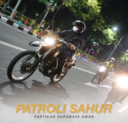 Kapolrestabes Surabaya Patroli Sahur di Wilayah Kota Surabaya