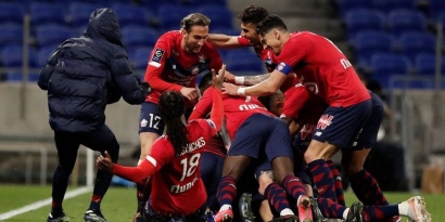 Kandaskan Olympique Lyon, Lille Kembali ke Puncak Klasemen Ligue 1 Prancis