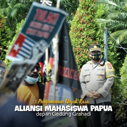 Giat Pengamanan Unjuk Rasa Aliansi Mahasiswa Papua di Surabaya