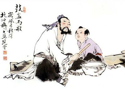 Zhuangzi Bertemu Tengkorak dan Ketika Istri Zhuangzi Meninggal