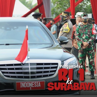 Pengamanan Kunjungan Presiden Jokowi serta Peresmian PSEL di TPA Benowo Surabaya