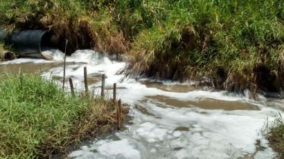 Pencemaran Sungai Citarum Akibat Limbah Pabrik di Majalaya
