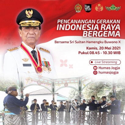Sultan HB X Perintahkan Pemutaran Indonesia Raya Tiap Pagi