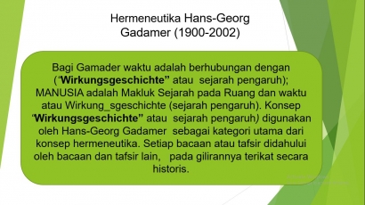 Hermeneutika Gadamer tentang "Waktu"