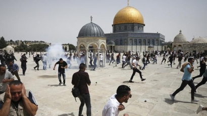 Bentrok Terjadi Lagi di Masjid Al-Aqsa Meski Gencatan Senjata Masih Hangat