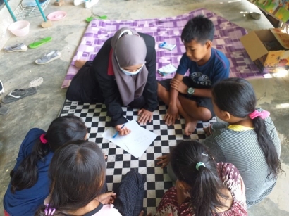 Meningkatkan Semangat Belajar di Tengah Pandemi Bersama Anak-Anak Desa Taman Baru, Sekotong, Lombok Barat