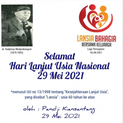 Selamat "Hari Lanjut Usia Nasional" 29 Mei 2021