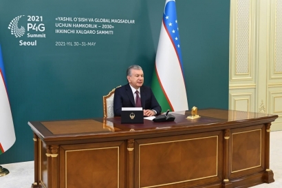 Keikutsertaan Presiden Uzbekistan dalam KTT P4G