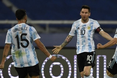 Gol Cantik Lionel Messi Gagal Bawa Argentina Menang Lawan Chile di Copa America 2021